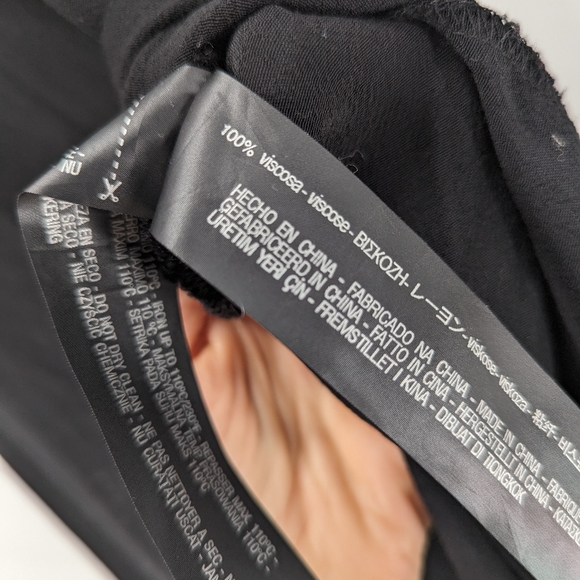 Zara Black Midi Backless Dress Size Small - Picture 8 of 9